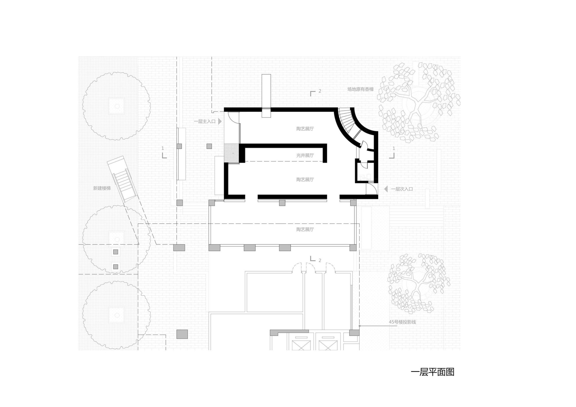 20_南京艺术学院加建展馆-一层平面.jpg